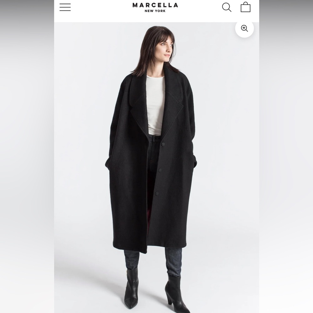 Marcella NYC Elizabeth Coat long wool trench